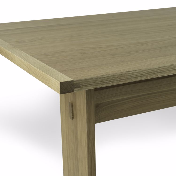 Matbord Arv 200 - 280 x 85 ek vitpigment Mavis  - 4