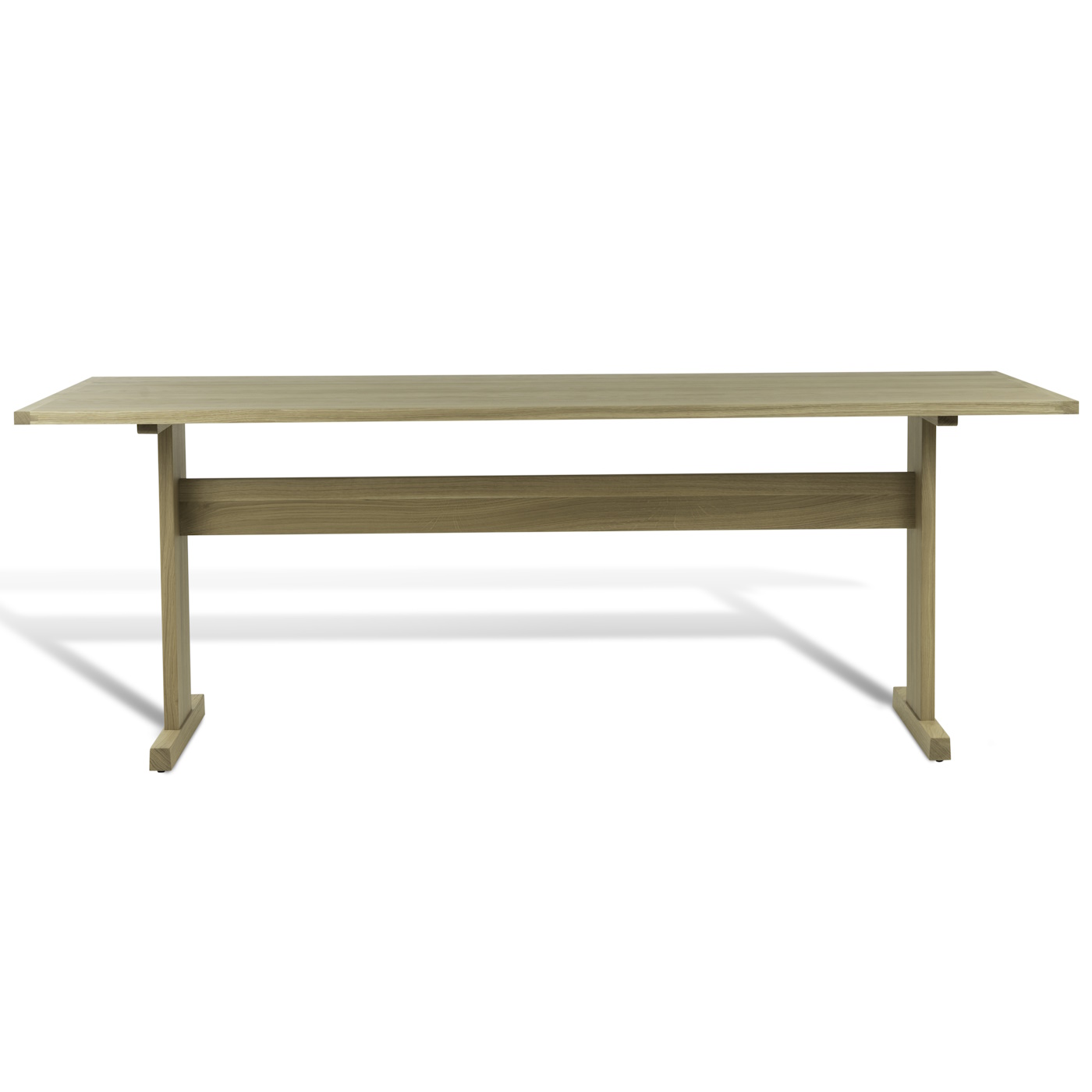 Matbord Arv 200 - 280 x 85 ek vitpigment Mavis 