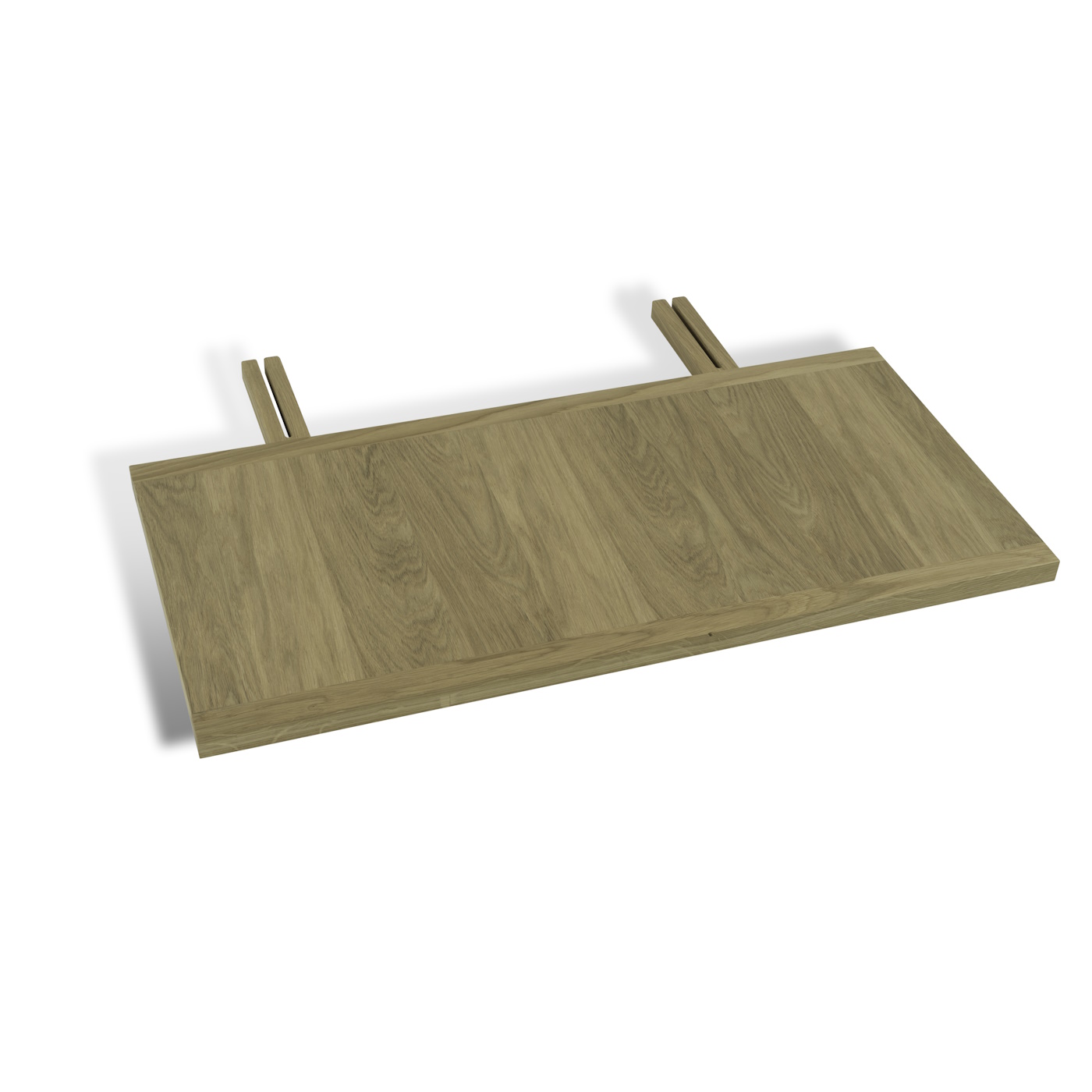 Matbord Arv 200 - 280 x 85 ek vitpigment Mavis  - 6