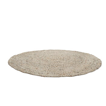 Rund ullmatta Merino beige 200 cm, Classic Collection