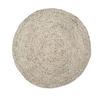 Rund ullmatta Merino beige 200 cm, Classic Collection