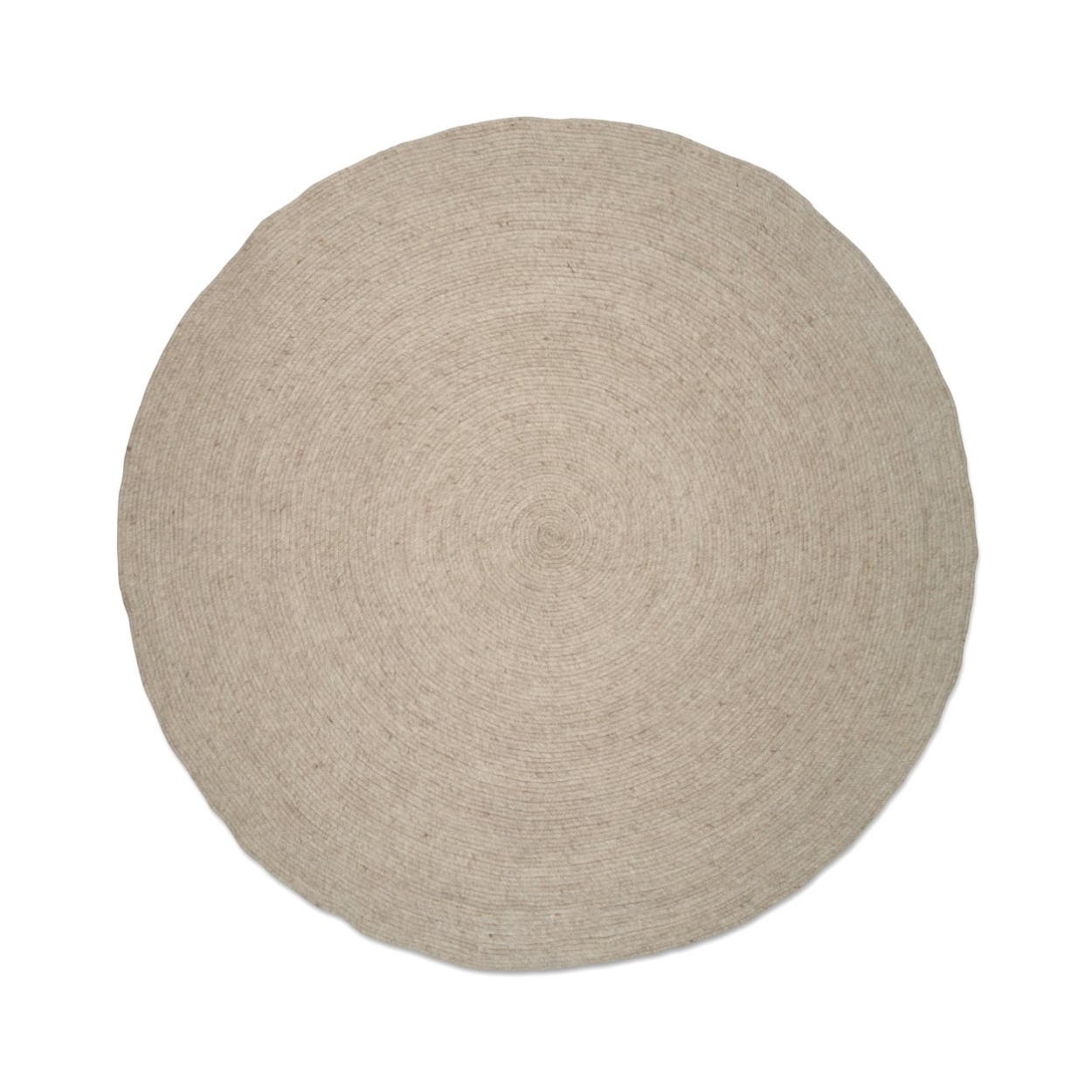 Rund ullmatta Merino oat 200 cm Classic Collection