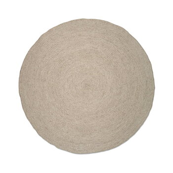 Rund ullmatta Merino oat 200 cm Classic Collection