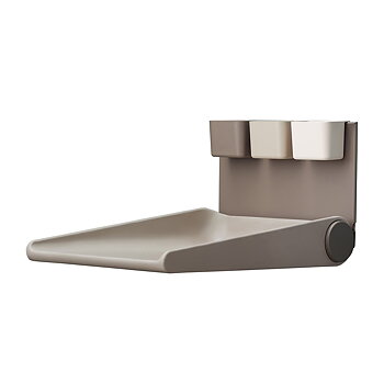 Vägghängt skötbord Leander Wally™ cappuccino