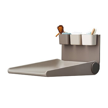 Vägghängt skötbord Leander Wally™ cappuccino