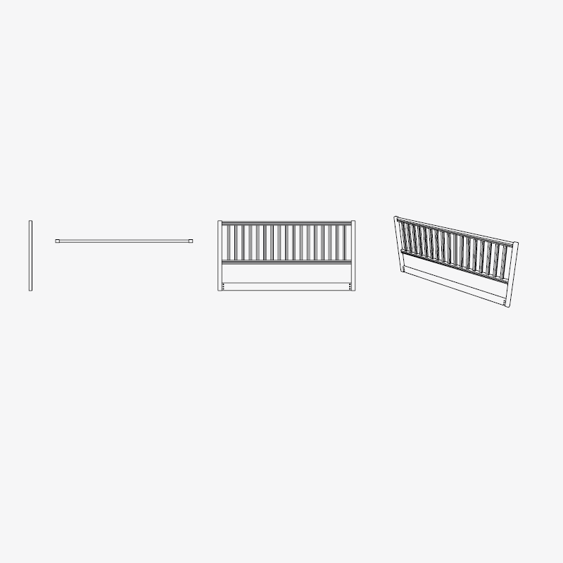 Sänggavel LEKSAND 90 cm, Leksandsstolen - 2