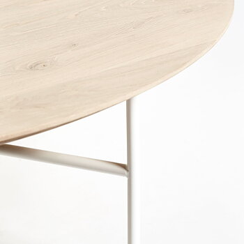  TRIBECA sidobord ljus ek / vit Mavis 