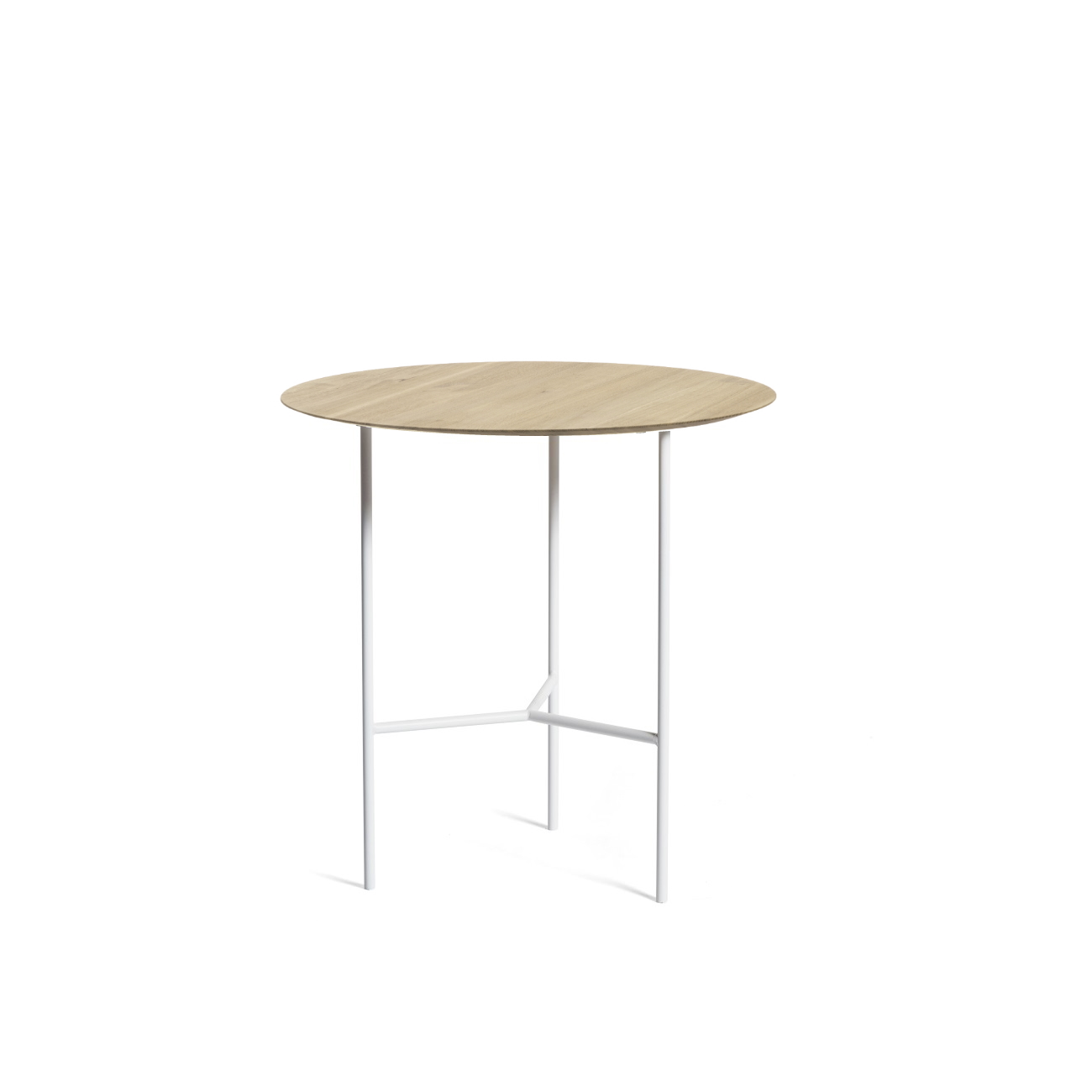  TRIBECA sidobord ljus ek / vit Mavis  - 4