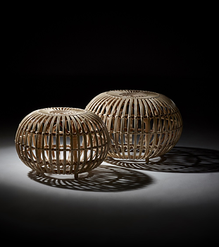 Franco Albini Ottoman FA-65 natur Sika-Design