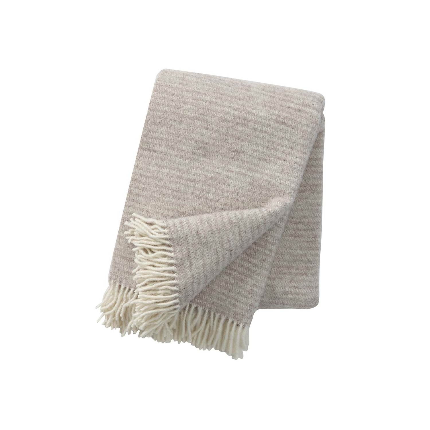 Ralph pläd beige, Klippan Yllefabrik