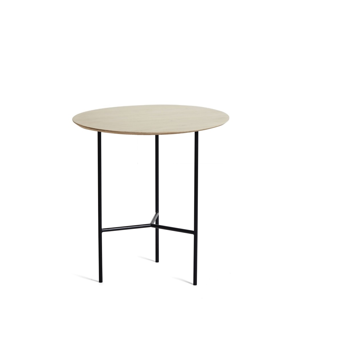  TRIBECA sidobord ljus ek / svart Mavis 