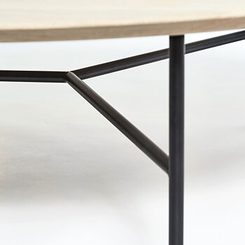  TRIBECA sidobord ljus ek / svart Mavis 