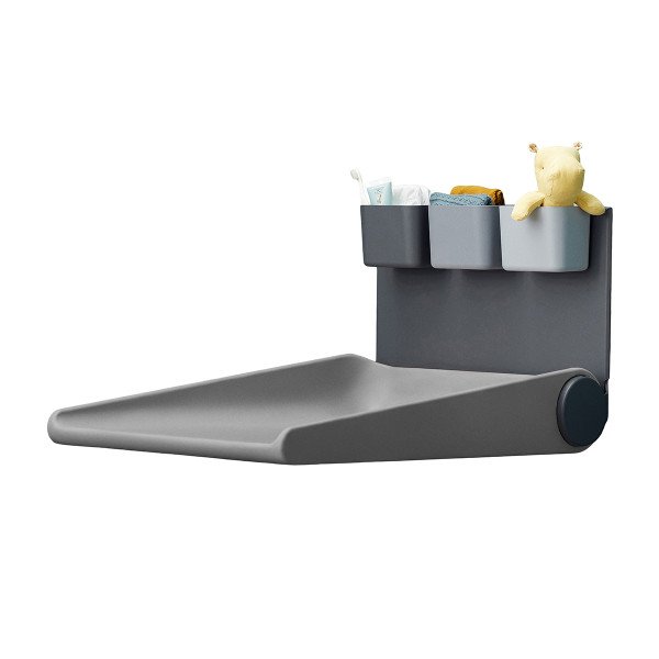 Vägghängt skötbord Leander Wally™ grå - 4