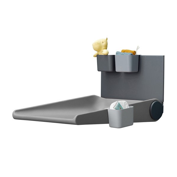 Vägghängt skötbord Leander Wally™ grå - 3