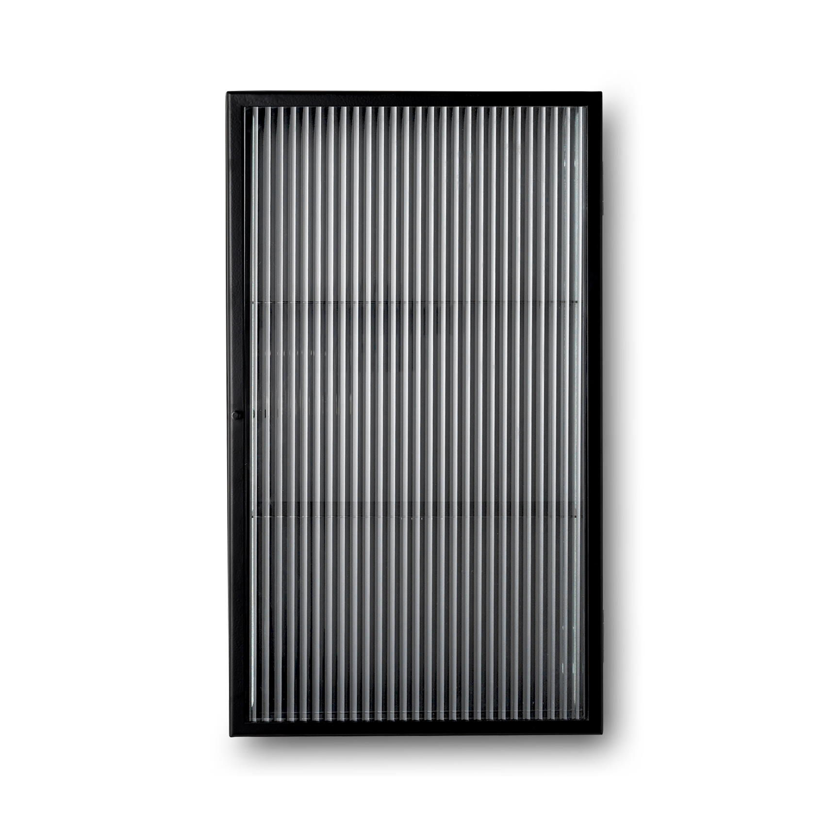 Haze Wall Cabinet Reeded Glas Black Ferm Living