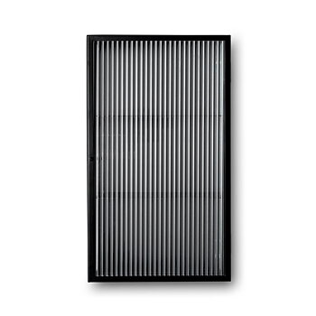 Haze Wall Cabinet Reeded Glas Black Ferm Living