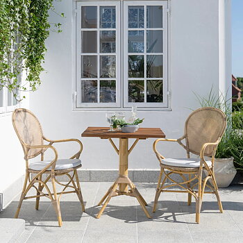 Rossini Exterior karmstol natur Sika-design