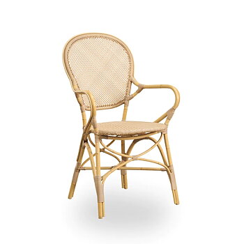 Rossini Exterior karmstol natur Sika-design