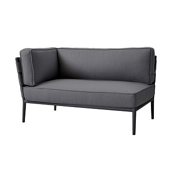 Conic 2-pers Soffa höger modul grå Cane-line