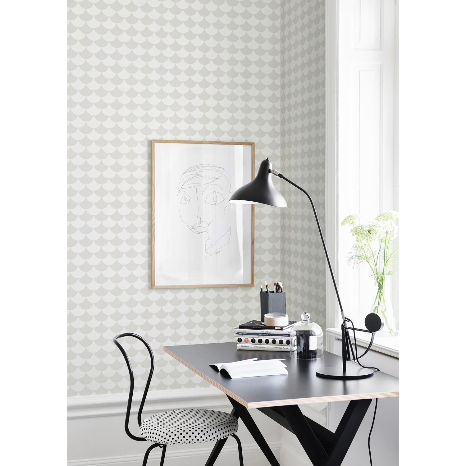 Tapet Waves - Light grey Littlephant - 6