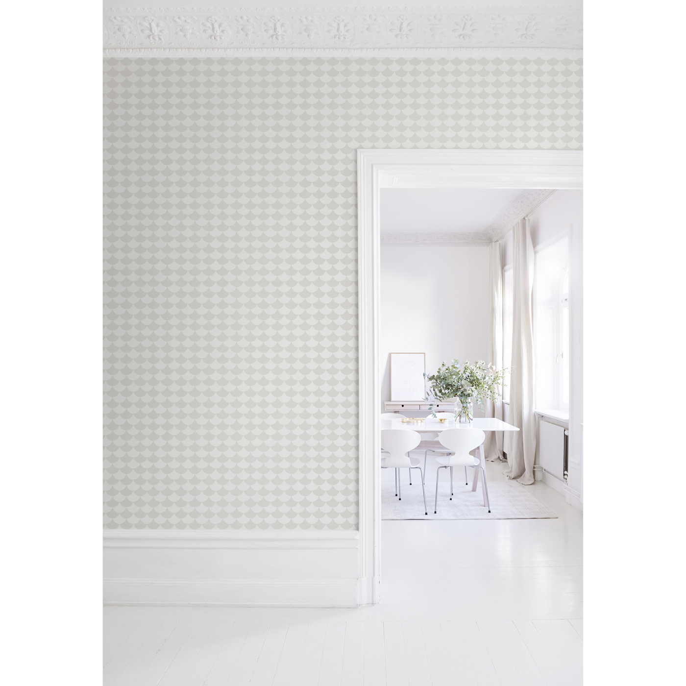 Tapet Waves - Light grey Littlephant - 5