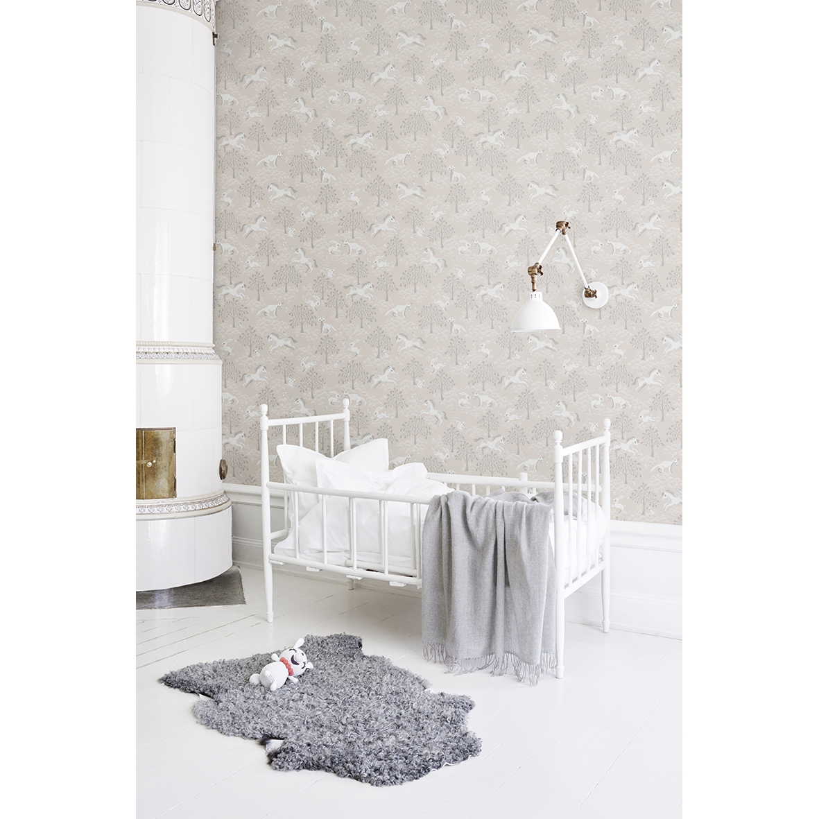 Tapet Fairytale fox - Dusty pink Littlephant - 3