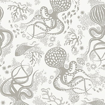 Tapet Aquatic - Dark grey Littlephant