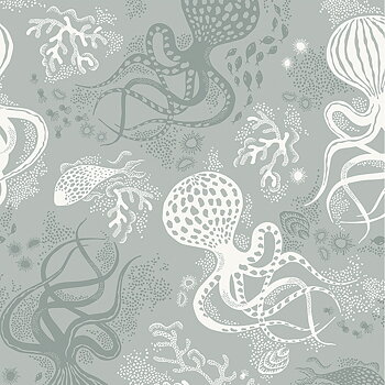 Tapet Aquatic - Dusty aqua Littlephant