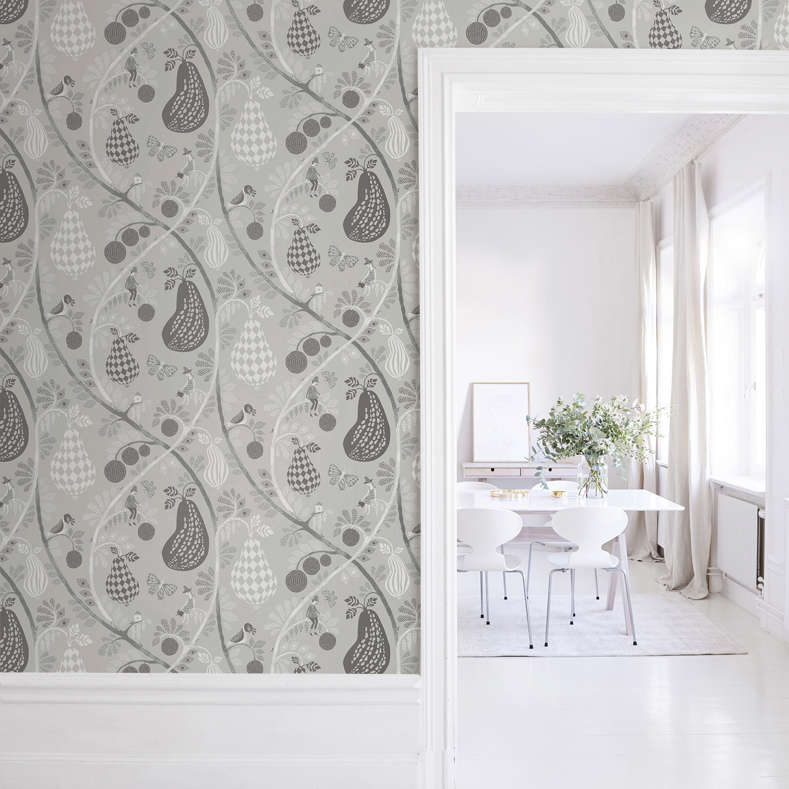 Tapet Fruit Garden -  Mid grey Littlephant - 5