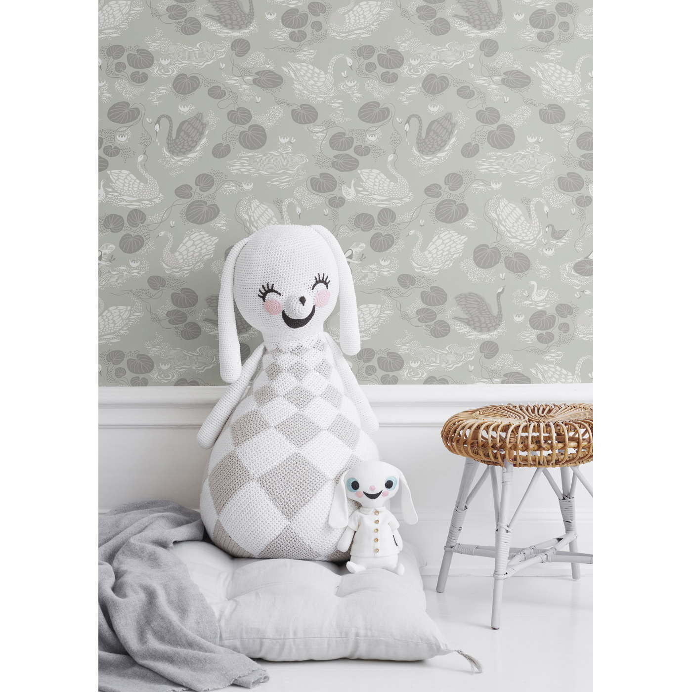 Tapet Nobel Nymphs - Dusty Aqua Littlephant - 4