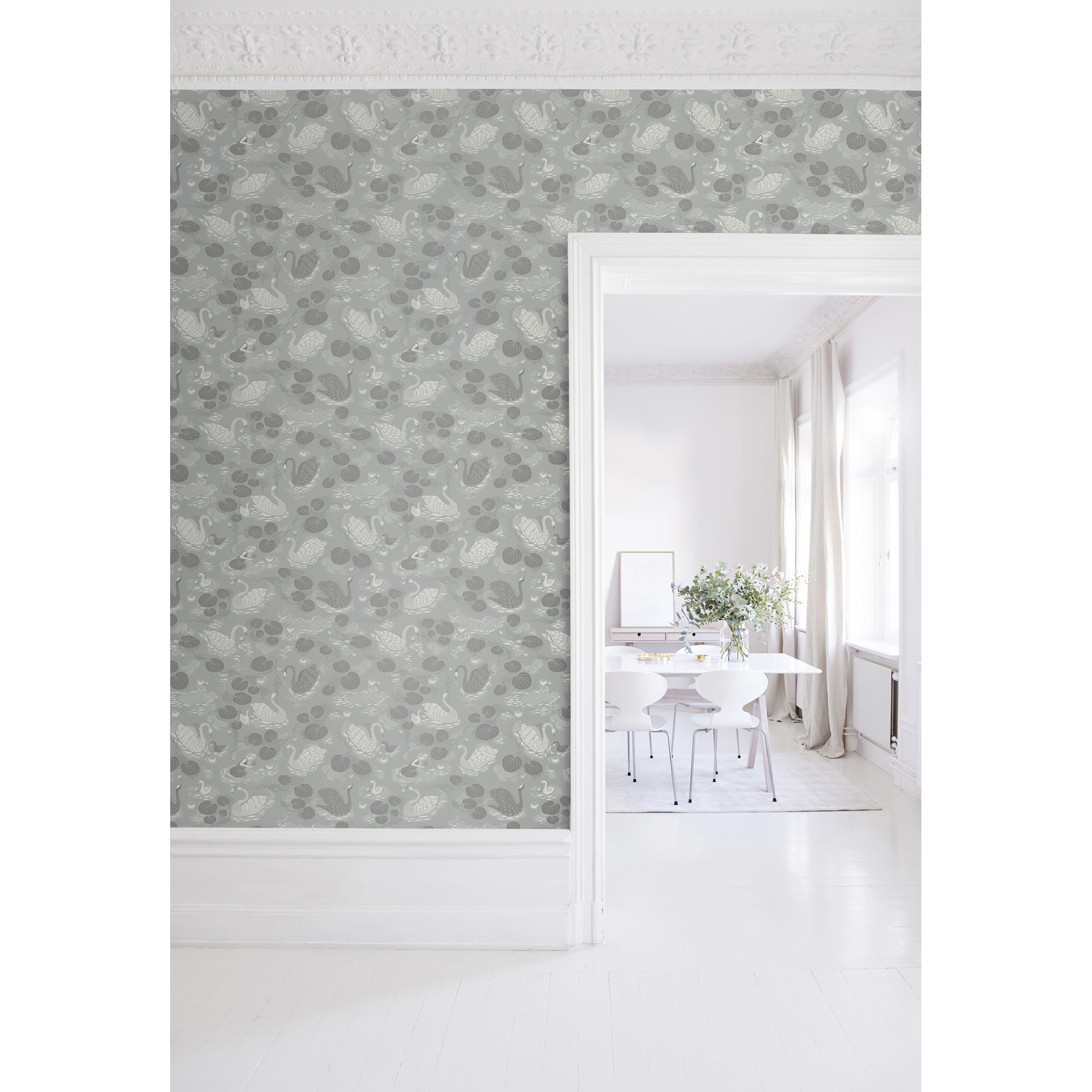 Tapet Nobel Nymphs Dusty blue Littlephant - 4