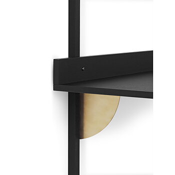Sector Skrivbord svart ask mässing Ferm Living