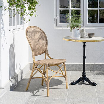 Rossini Exterior Caféstol natur Sika-design