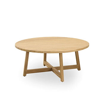 Victor runt loungebord 120 teak Exterior Sika-design