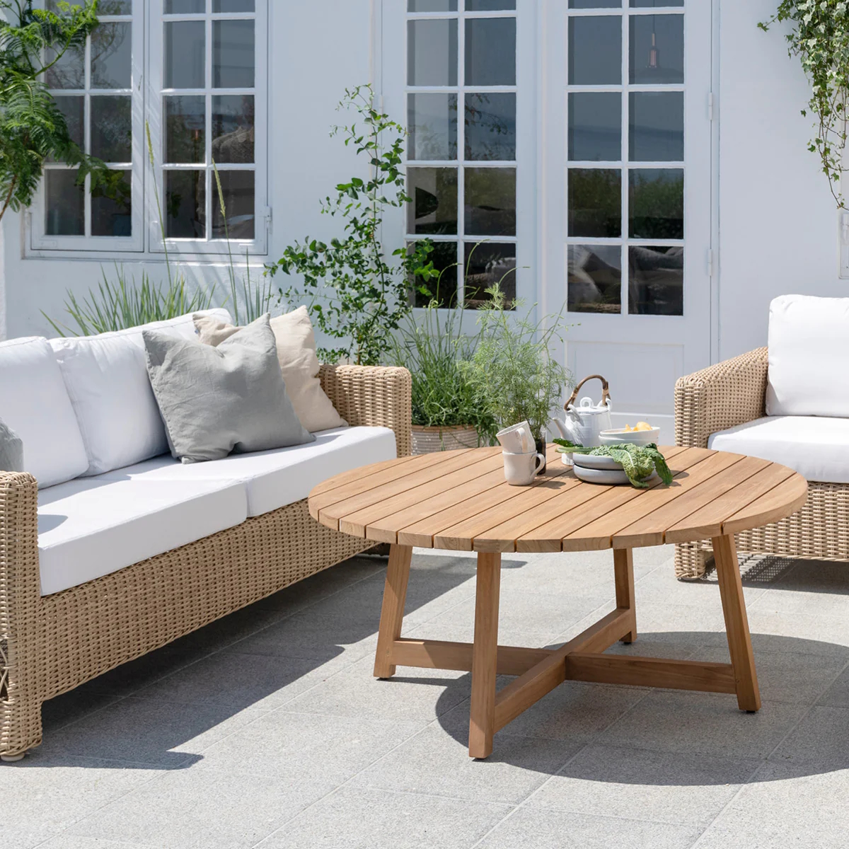 Victor runt loungebord 120 teak Exterior Sika-design - 2