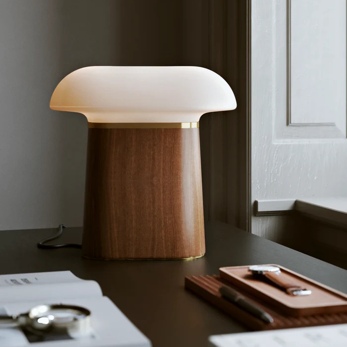 Nova bordslampa Valnöt/mässing Woud - 2