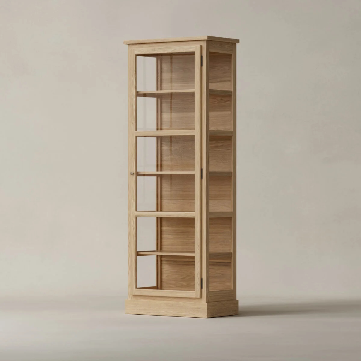 Vitrinskåp Modell N1 ljus ek  Lindebjerg Design - 2