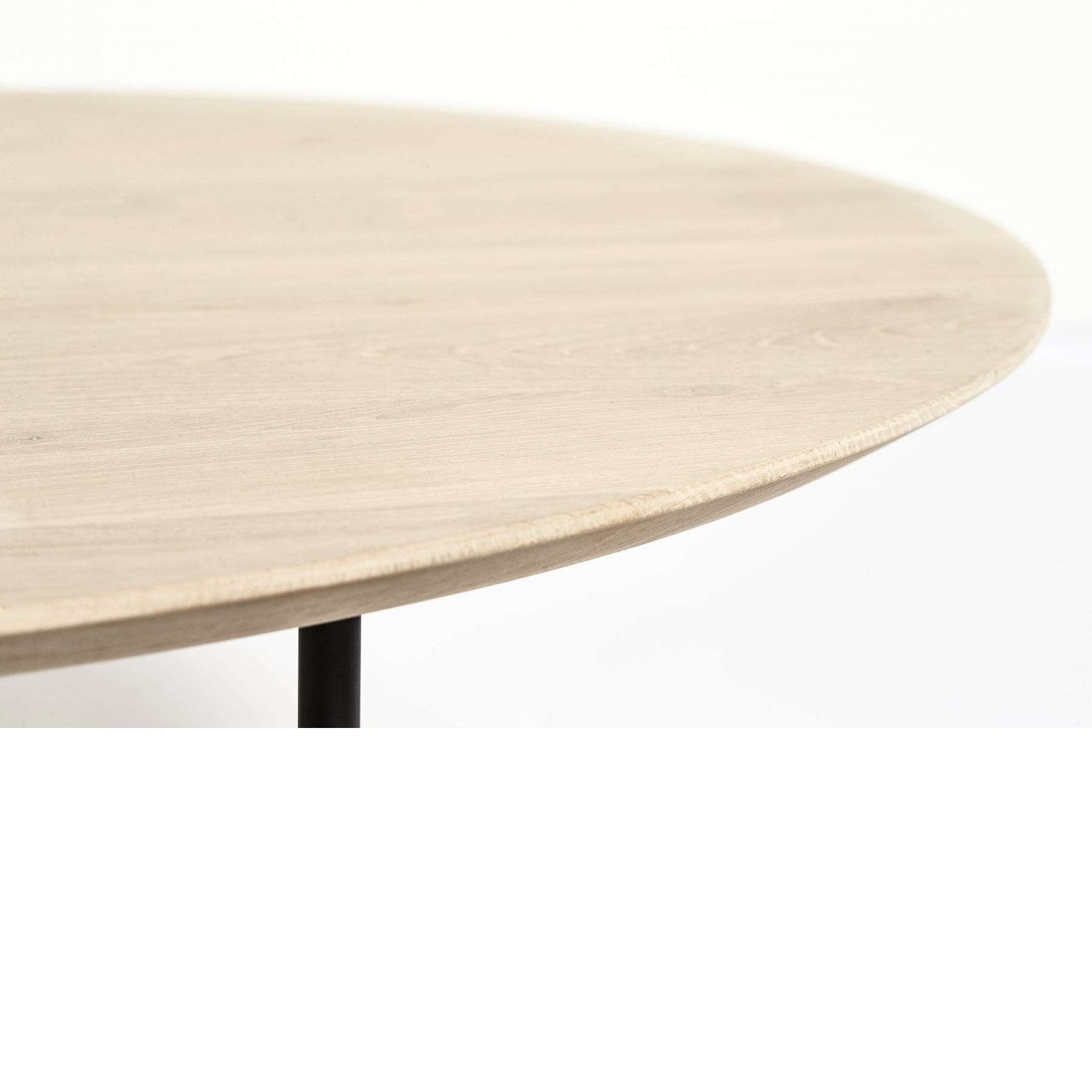  TRIBECA soffbord 110 cm såpad ek / svart Mavis  - 2