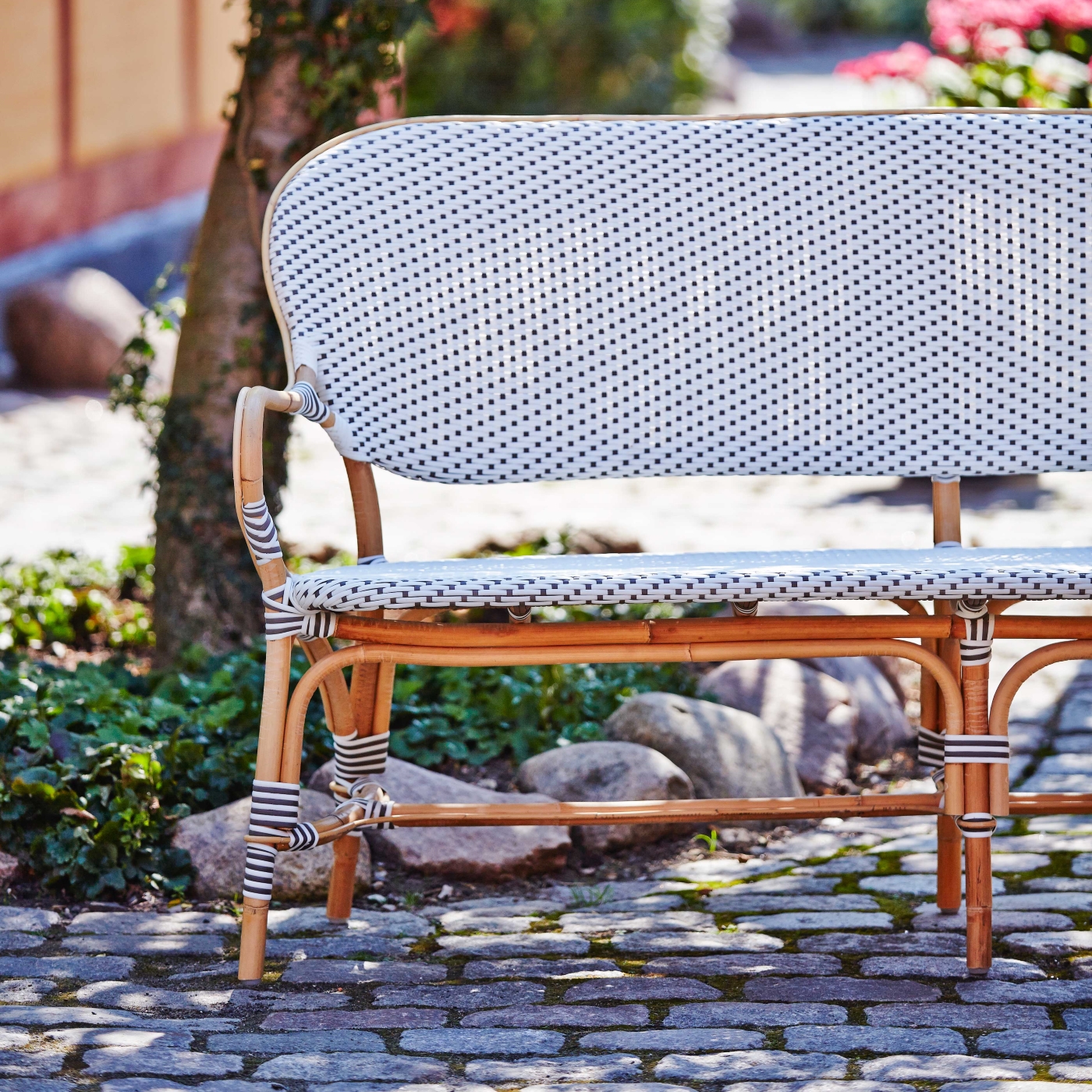 Isabell bench Affäire rotting vit, Sika-design - 3