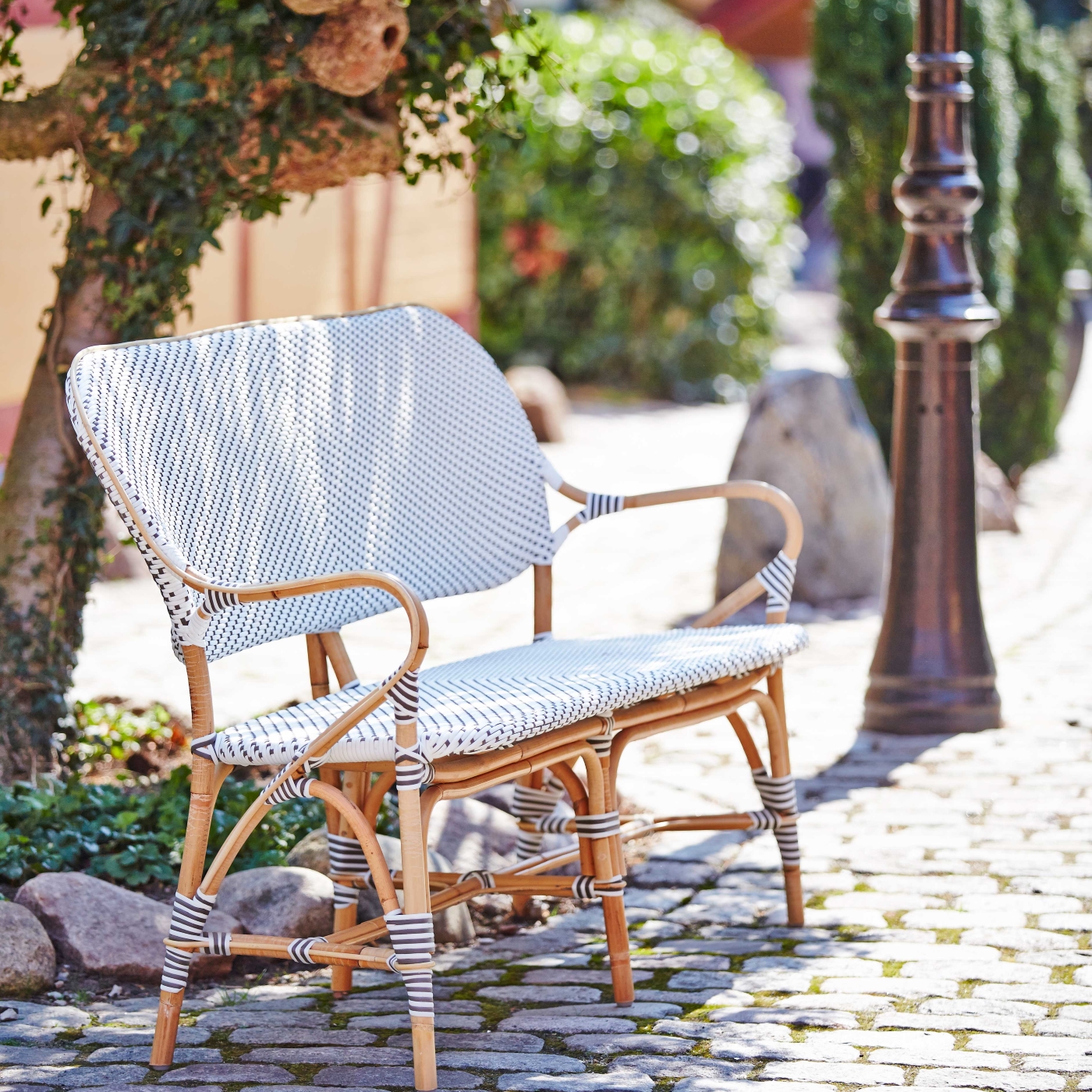 Isabell bench Affäire rotting vit, Sika-design - 5