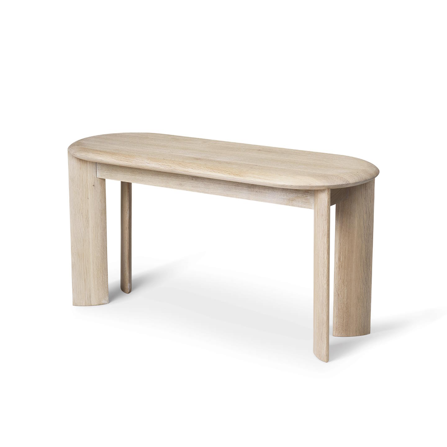 Bevel Bänk  vit oljad ek Ferm Living