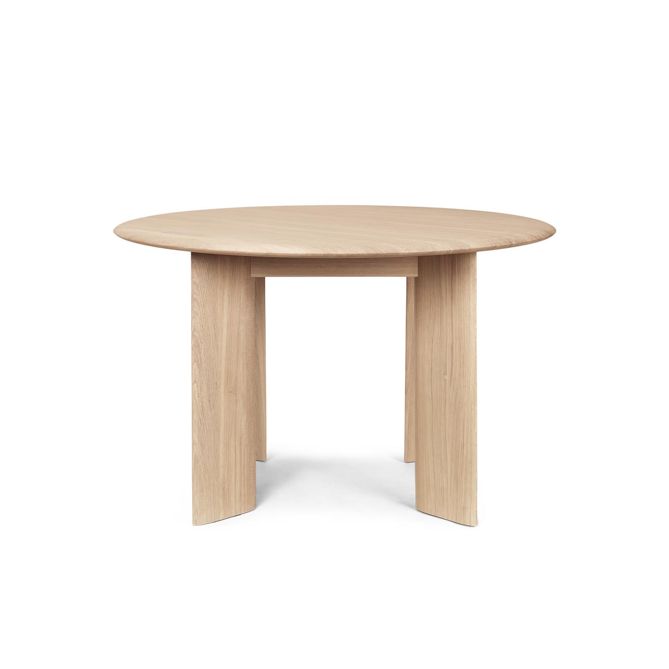 Bevel Runt bord 117 cm vitoljad ek Ferm Living