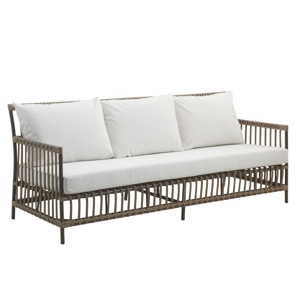 Caroline 3-sits Moccachino soffa Exterior, Sika-Design - 2