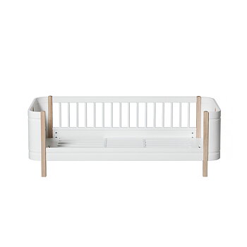 Juniorsäng Mini+ vit/ek Oliver Furniture