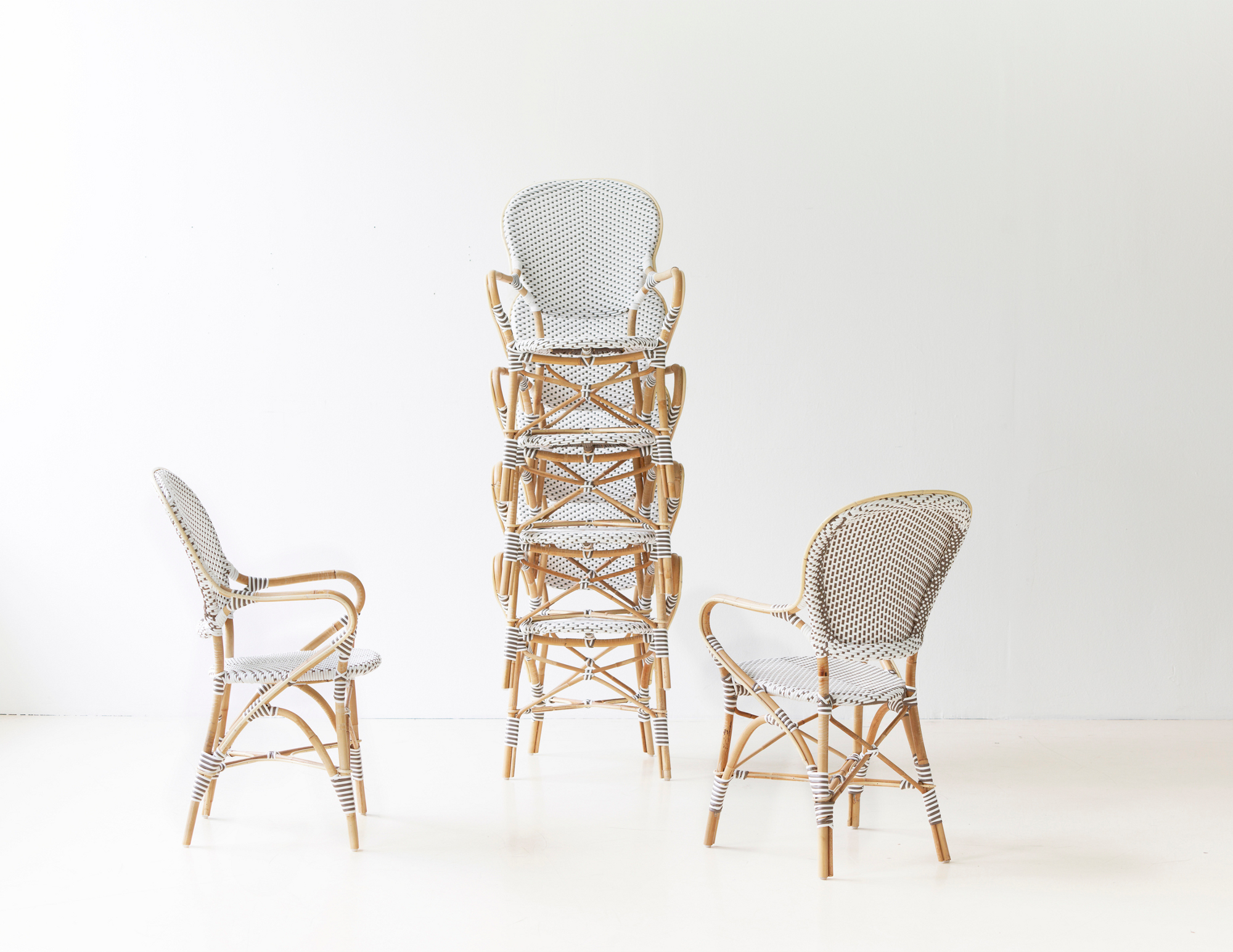 Isabell karmstol rotting / konstfiber vit Sika-design - 5
