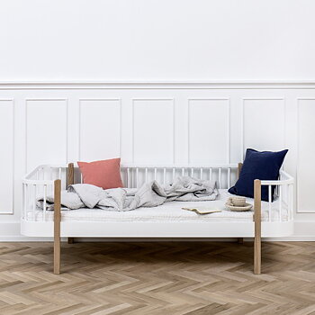 Dagbädd Wood Collection vit/ek Oliver Furniture