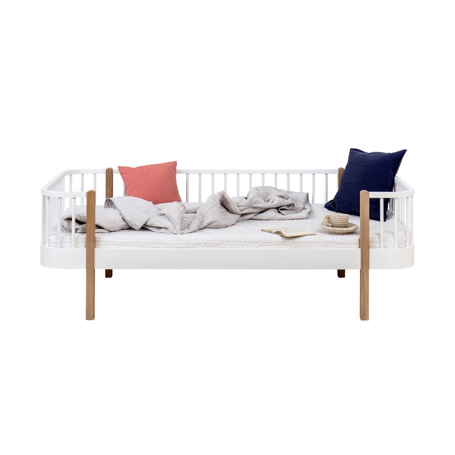 Dagbädd Wood Collection vit/ek Oliver Furniture
