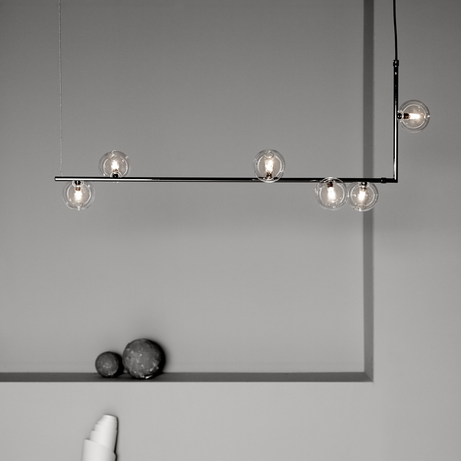 AIR 73 Taklampa silver/klar, C/O Bankeryd - 3