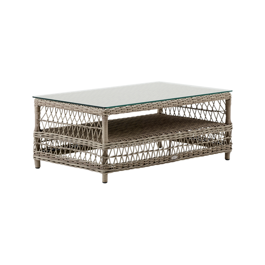 Hazel soffbord m/glastopp Antique Sika-design