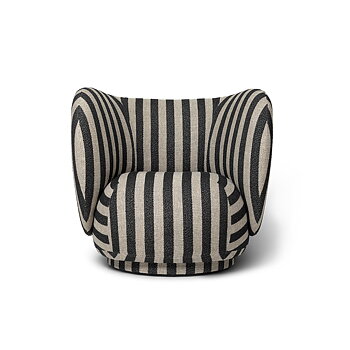 Fåtölj Rico Lounge Louisiana  sand/svart ferm LIVING